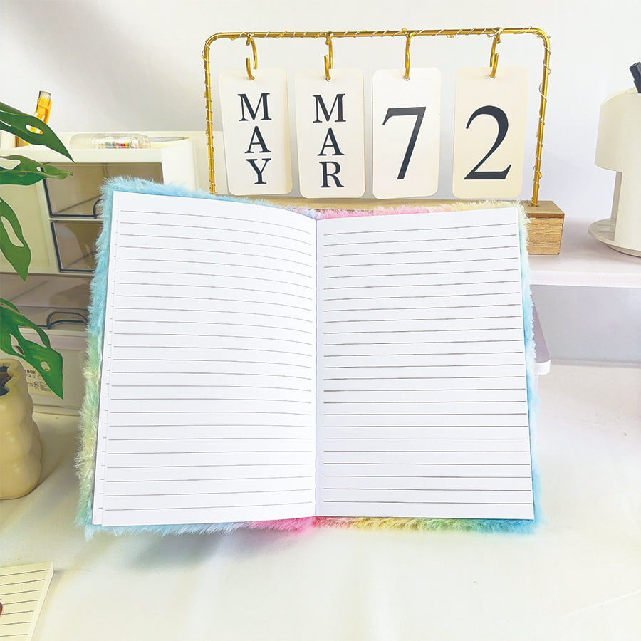 A5 ງາມ Cat Diary Diary ໃສ່ປື້ມບັນທຶກ plush plush