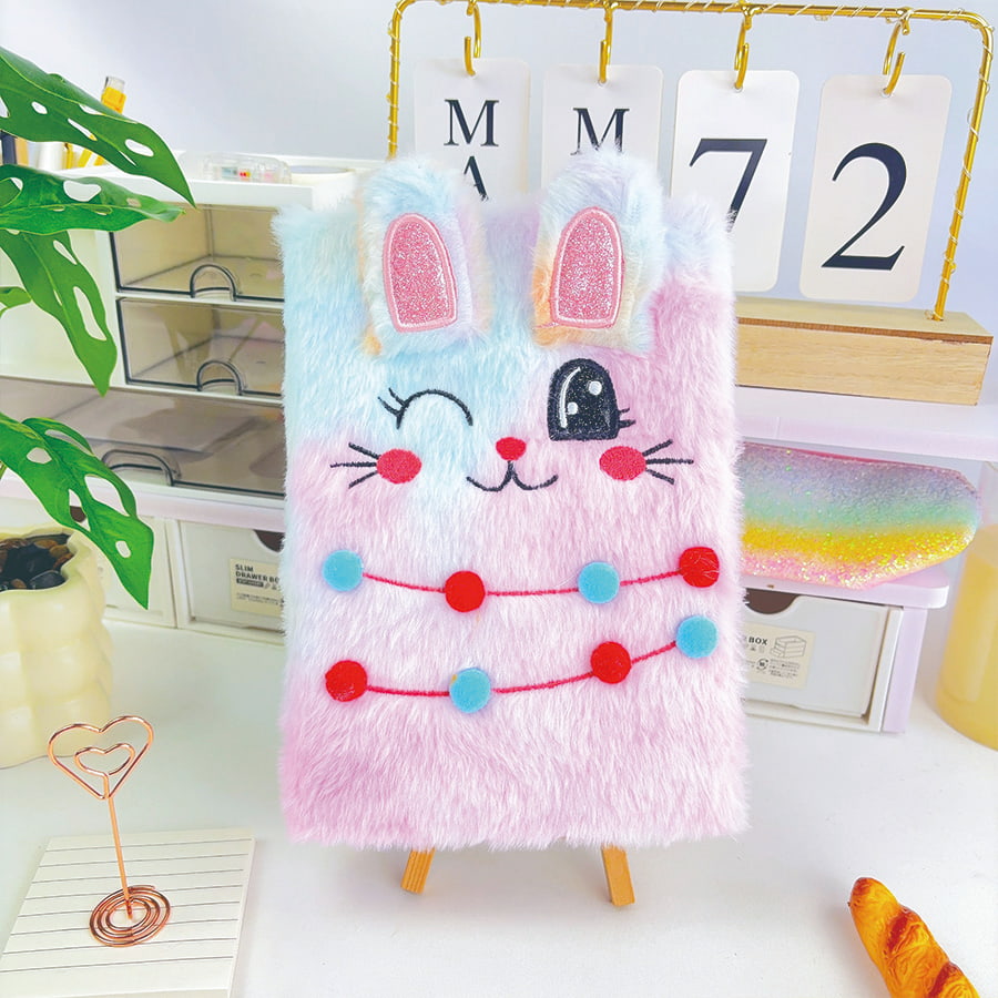 A5 ງາມ Cat Diary Diary ໃສ່ປື້ມບັນທຶກ plush plush
