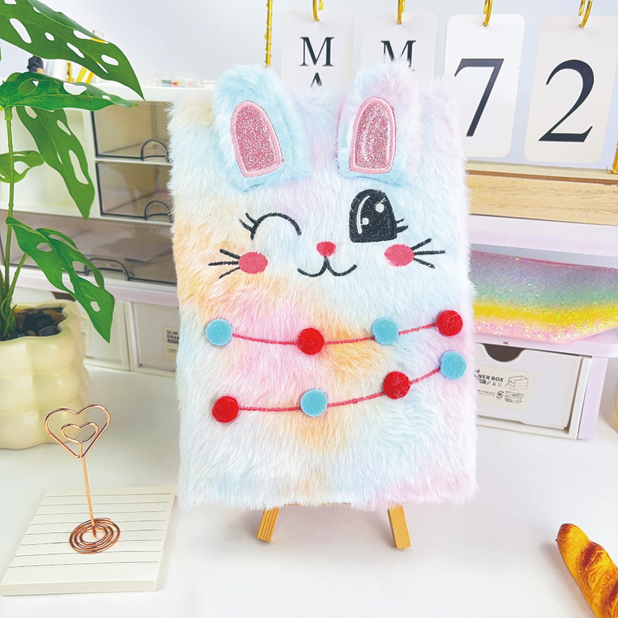 A5 ງາມ Cat Diary Diary ໃສ່ປື້ມບັນທຶກ plush plush